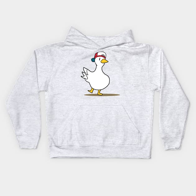 Reddit Dancing Duck Meme Kids Hoodie by Barnyardy